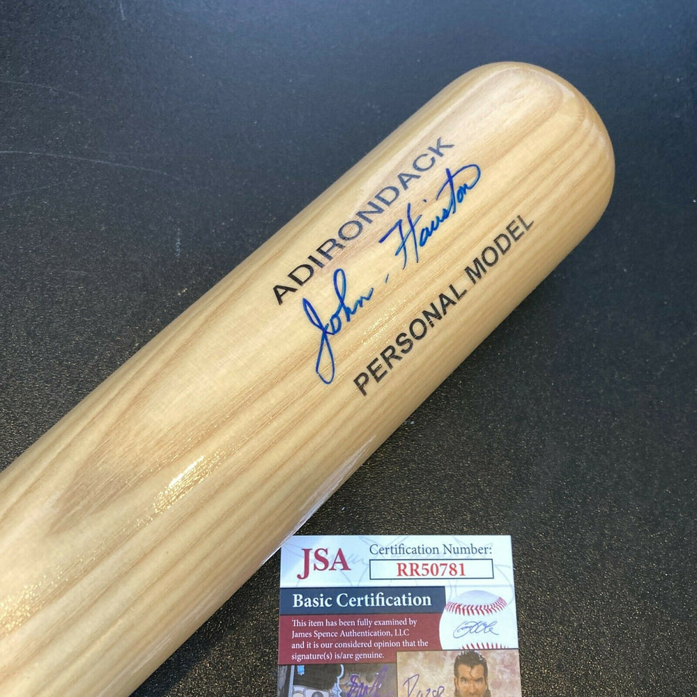 John Hairston Signed Adirondack Baseball Bat 1969 Chicago Cubs With JSA COA