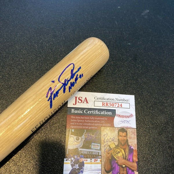 Fergie Jenkins Signed Louisville Slugger Mini Baseball Bat Chicago Cubs JSA