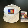 Ernie Banks Billy Williams Ron Santo Chicago Cubs Legends Signed Hat JSA COA