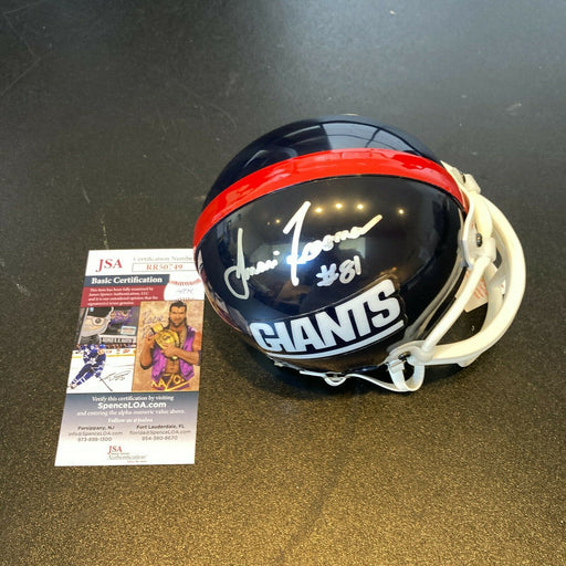 Amani Toomer Signed Authentic Riddell New York Giants Mini Helmet JSA COA