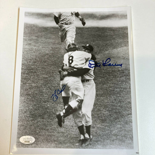 Yogi Berra & Don Larsen Perfect Game Signed Autographed 8x10 Photo With JSA COA