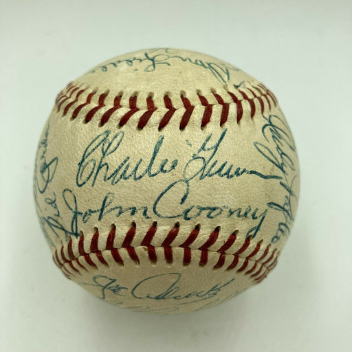 Beautiful 1953 Milwaukee Braves Team Signed National League Baseball JSA COA