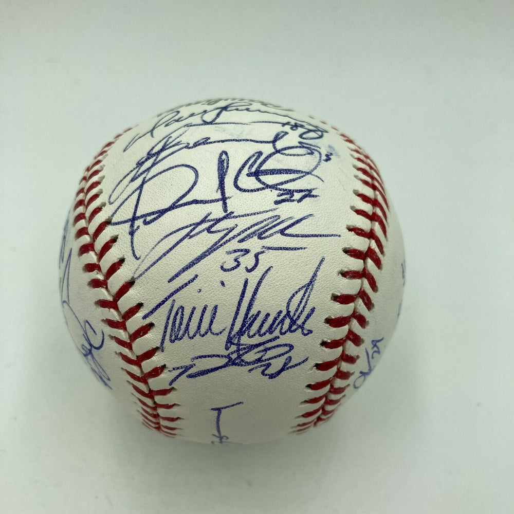 2013 Detroit Tigers Team Signed Baseball Justin Verlander Max Scherzer JSA COA