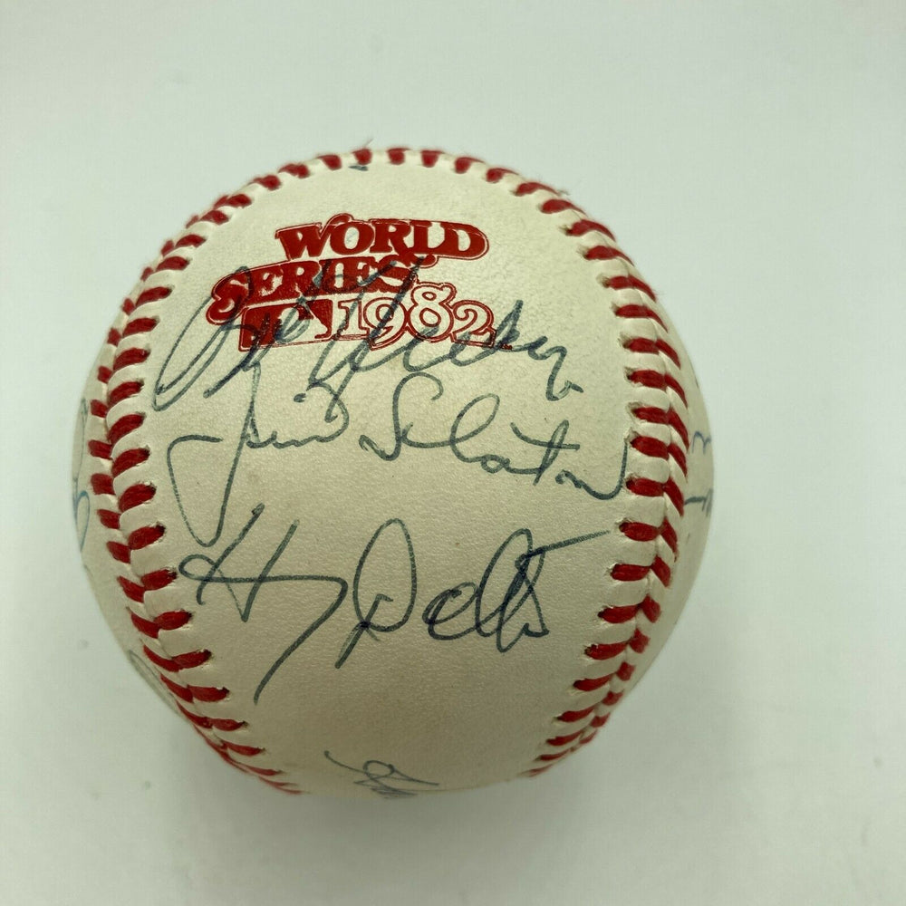 1982 Milwaukee Brewers AL Champs Team Signed World Series Baseball With JSA COA