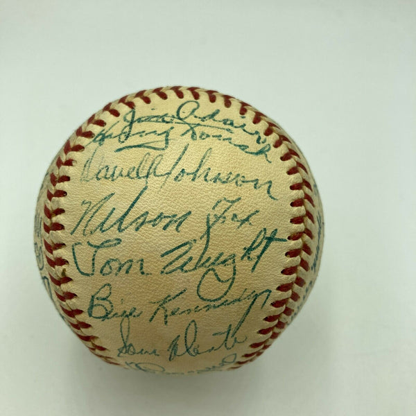 1960 Chicago White Sox Team Signed Autographed Baseball With Nellie Fox