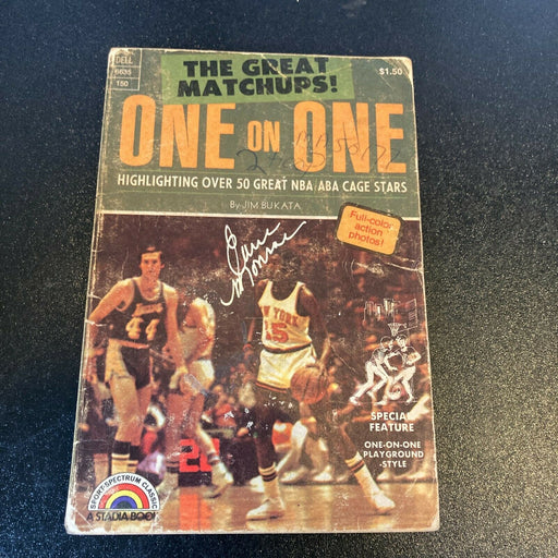 Earl Monroe Rick Barry Willis Reed Knicks Signed Autographed Basketball Book