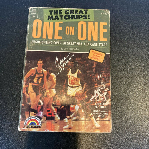 Kareem Abdul-Jabbar Walt Frazier Earl Monroe Signed Autographed Basketball Book