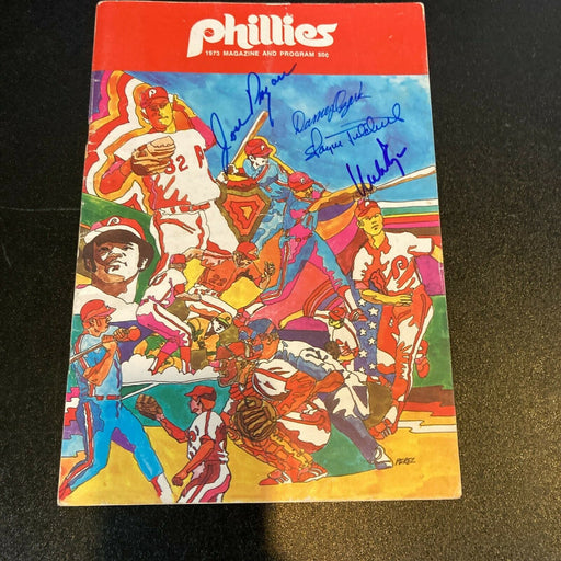 Multi Signed 1973 Philadelphia Phillies Vintage Program