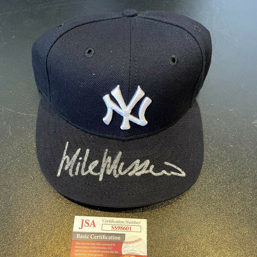 Mike Mussina Signed Authentic New York Yankees Game Model Baseball Hat JSA COA