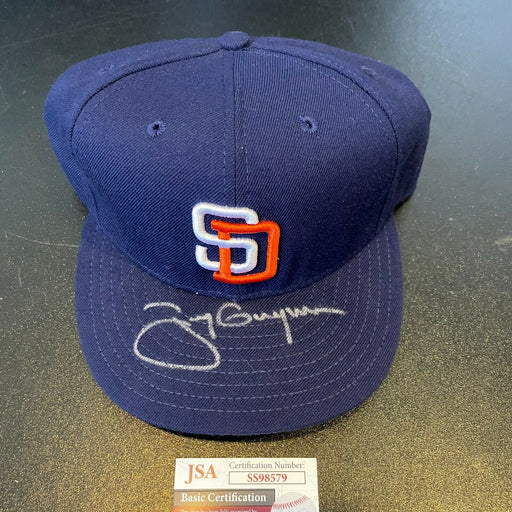 Tony Gwynn Signed Authentic San Diego Padres Game Model Baseball Hat JSA COA