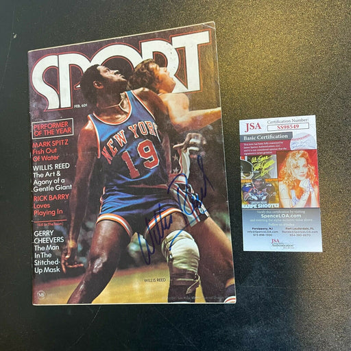 Willis Reed Signed Autographed Vintage 1970's Sport Magazine Knicks JSA COA