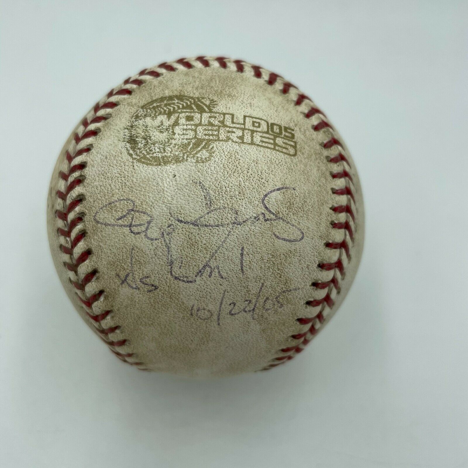 Roger Clemens Signed 2005 World Series Game 1 Game Used Baseball Tristar COA