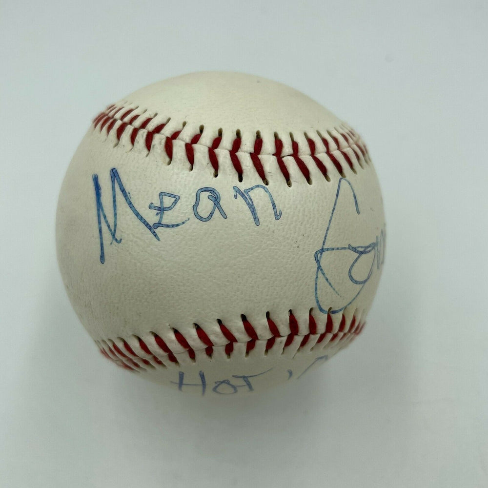 Mean Gene Okerlund Signed Autographed Baseball Wrestling JSA COA