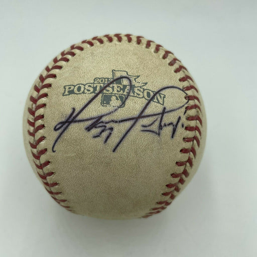 David Ortiz Signed 2013 Postseason ALCS Game Used Baseball PSA DNA COA & MLB