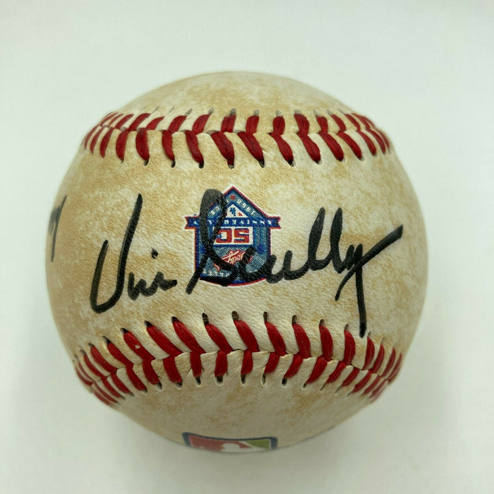 Vin Scully Signed 2008 Los Angeles Dodgers NLCS Playoffs Baseball With JSA COA