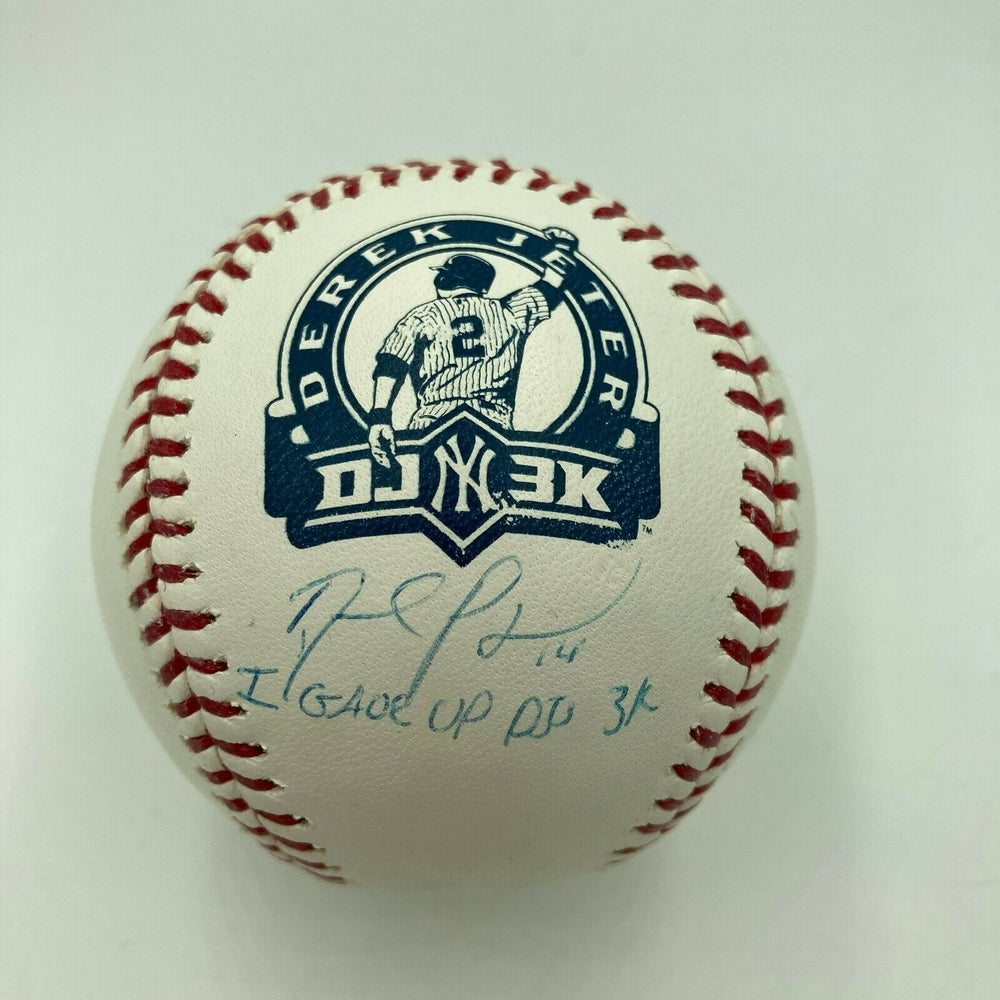 David Price "I Gave Up Derek Jeter 3,000 Hit" Signed Baseball Steiner & MLB Holo