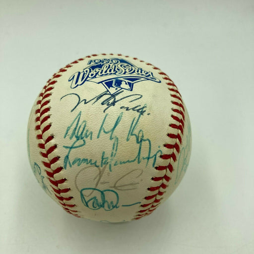 1989 Oakland A's Athletics World Series Champs Team Signed WS Baseball JSA COA
