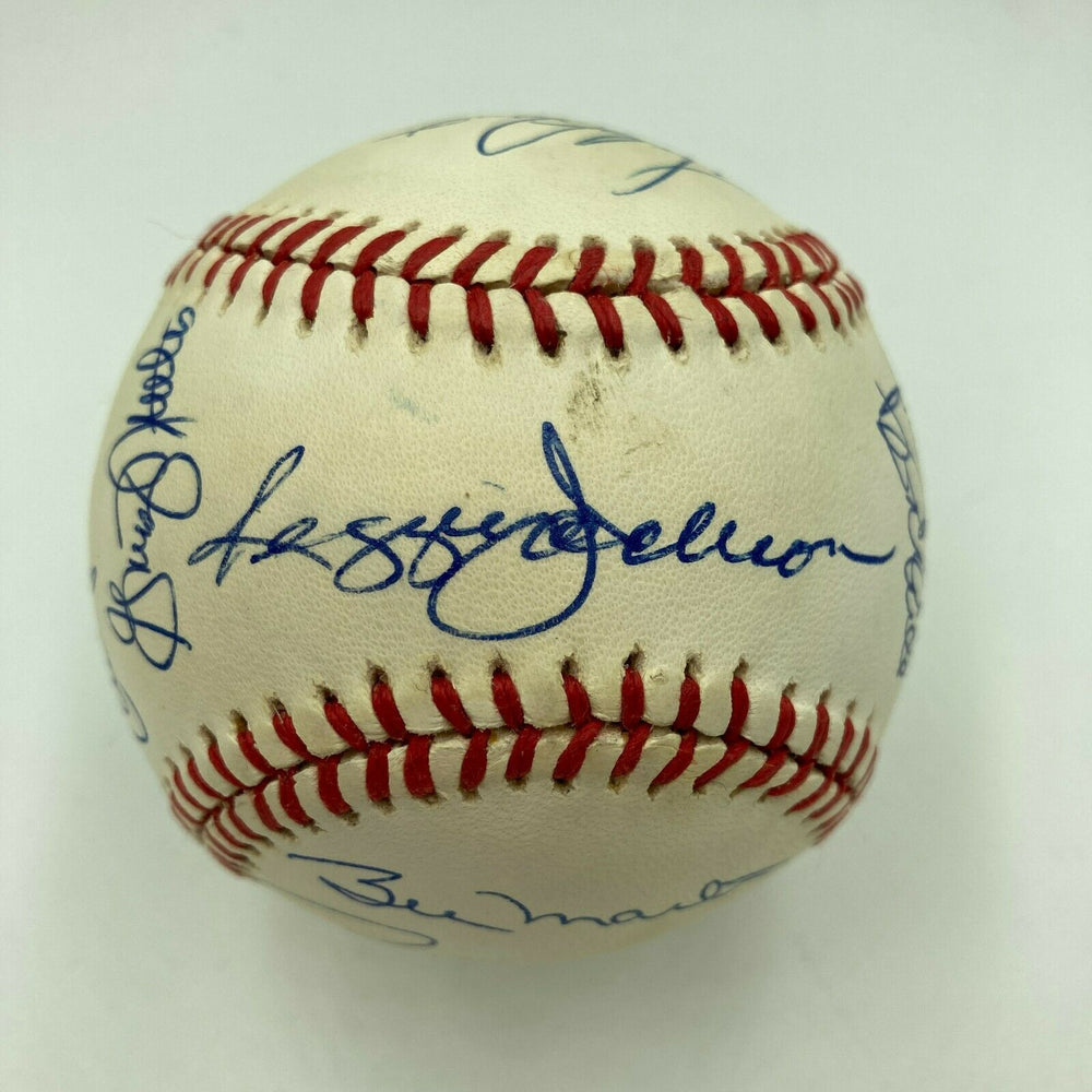 1977 New York Yankees World Series Champs Team Signed AL Baseball JSA COA