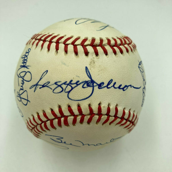 1977 New York Yankees World Series Champs Team Signed AL Baseball JSA COA