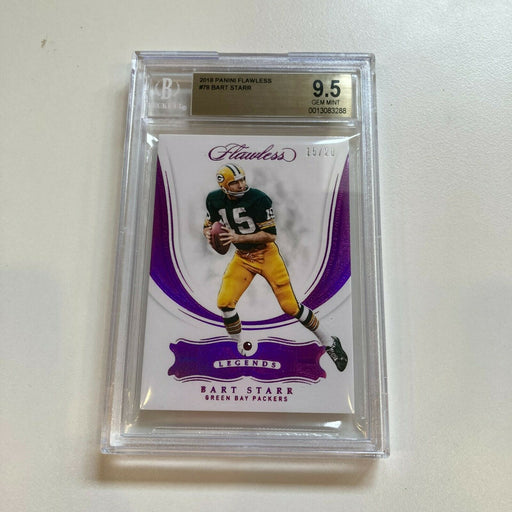 2018 Panini Flawless Bart Starr #15/20 BGS 9.5 Gem Mint