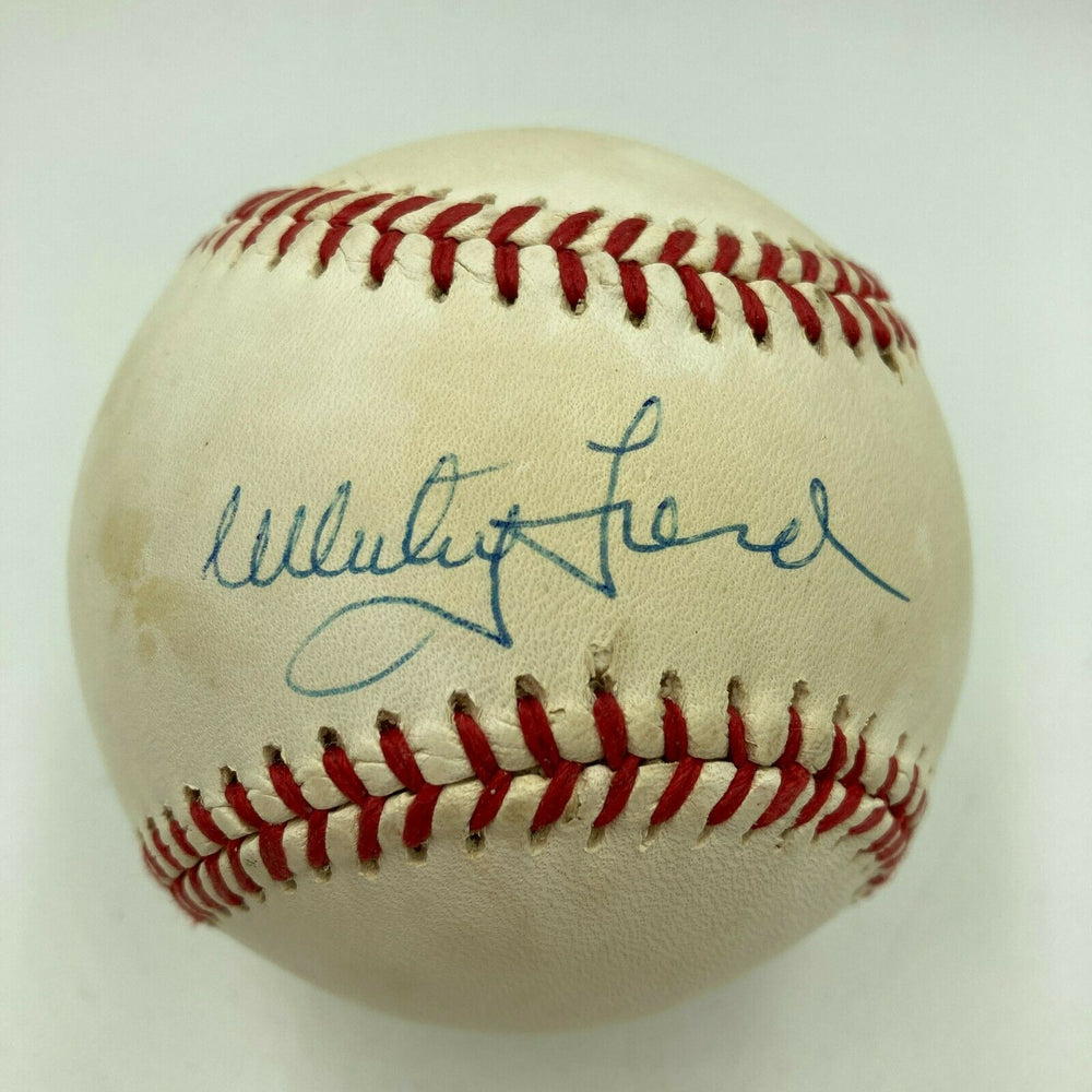 Whitey Ford Autographed Rawlings Baseball with PSA COA