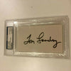 Tom Landry Signed Autographed Index Card PSA DNA COA Dallas Cowboys