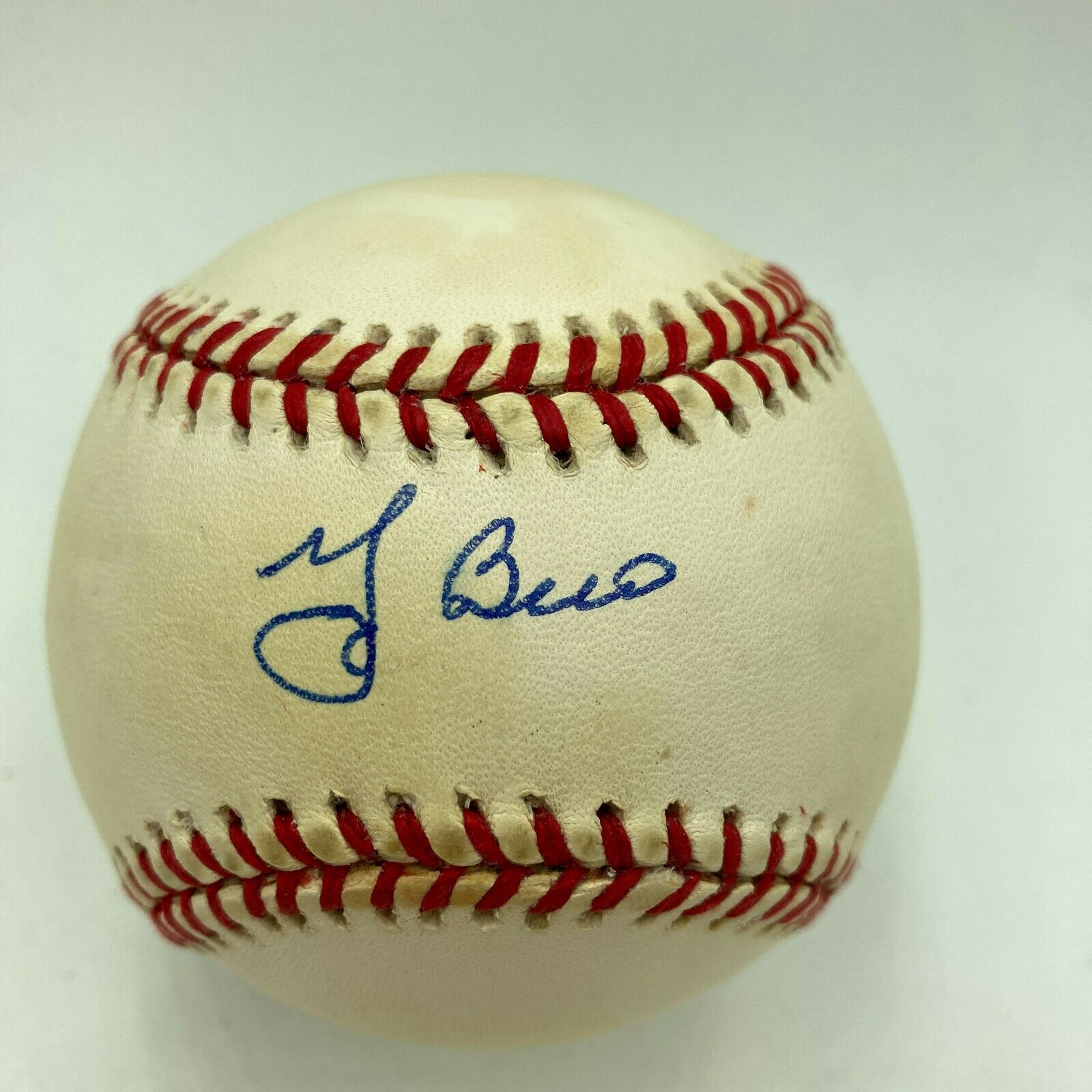  Yogi Berra New York Signed Official AL Baseball BAS