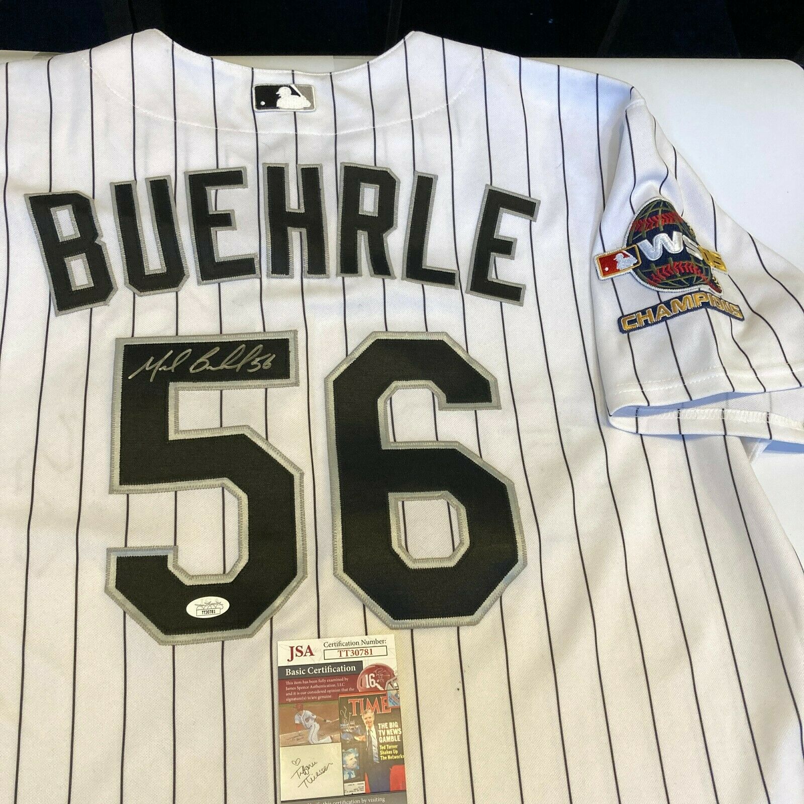 Mark Buehrle Signed Authentic Chicago White Sox 2005 World Series Jersey  JSA COA
