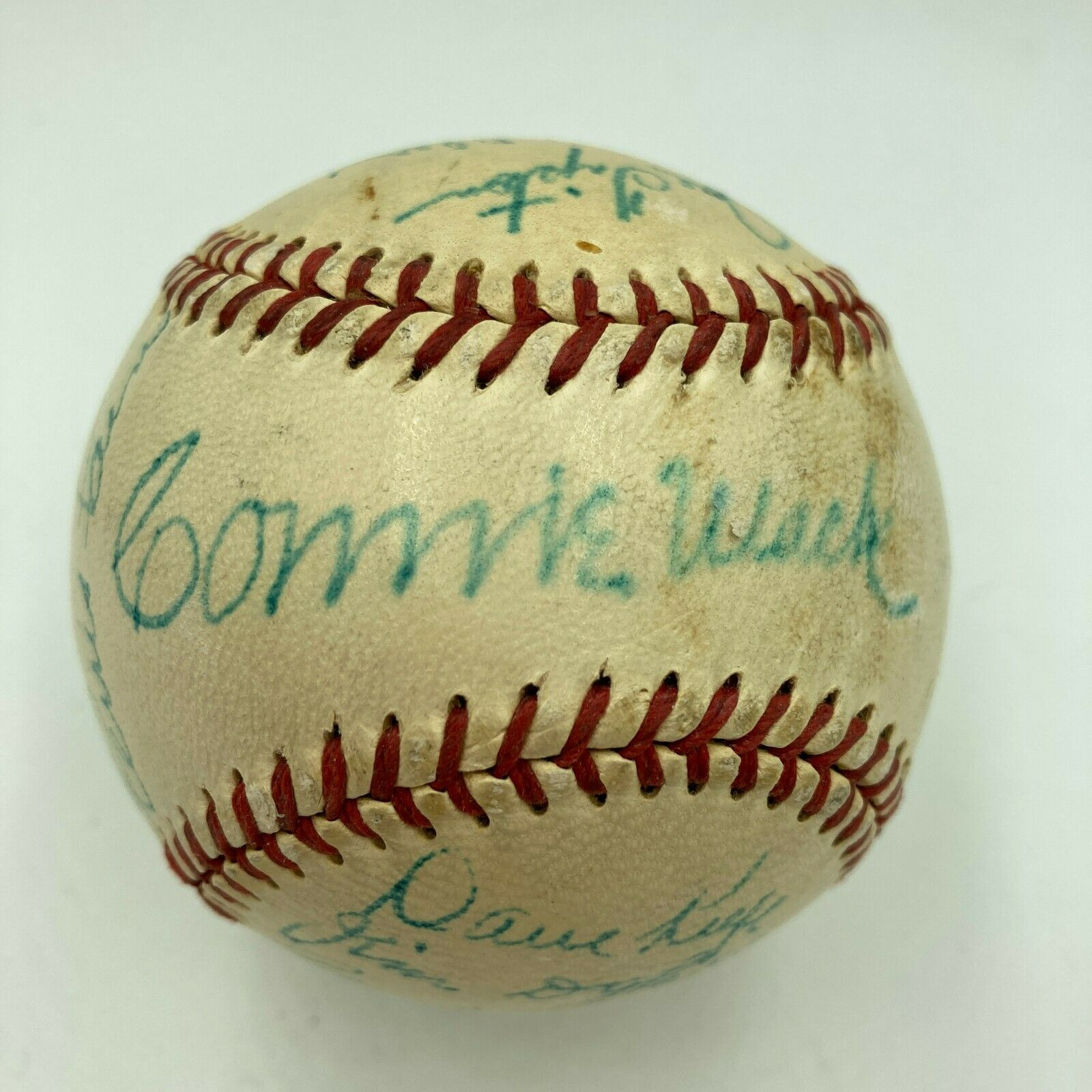 1950 Philadelphia Athletics Team Signed Baseball. Autographs