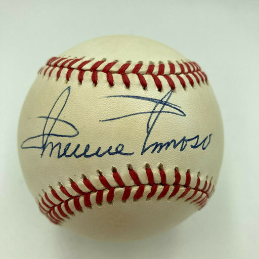 Minnie Minoso Signed Official Major League Baseball Negro League Legend JSA COA