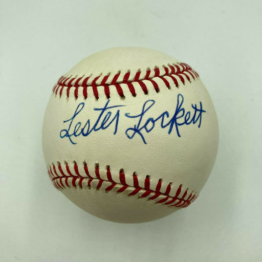 Lester Lockett Signed Official Major League Baseball Negro League Legend JSA COA