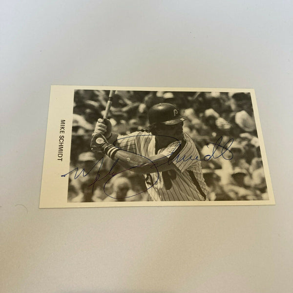 Mike Schmidt Signed Autographed Vintage Postcard