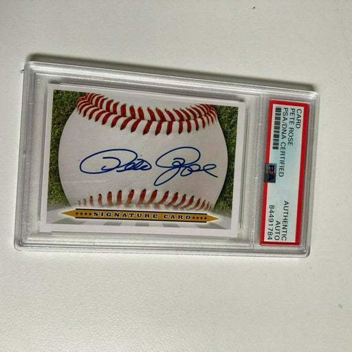 Pete Rose Signed Autographed Sweet Spot Baseball Card PSA DNA COA