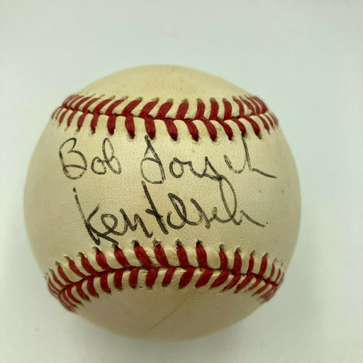 Bob Forsch & Ken Forsch Signed National League Baseball JSA COA