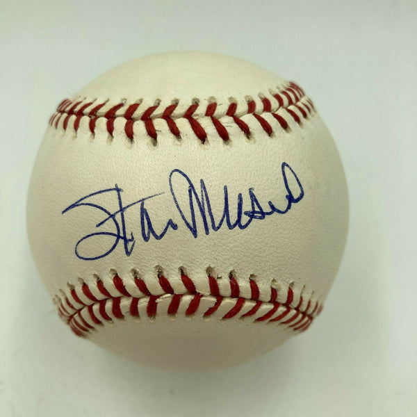 Mint Stan Musial Signed Official National League Baseball JSA Sticker