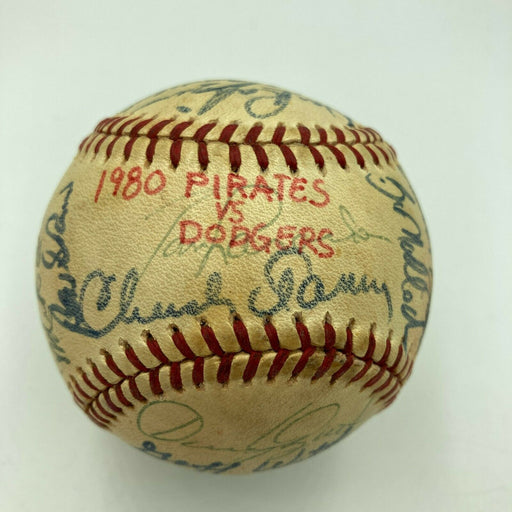 1980 Los Angeles Dodgers VS Pittsburgh Pirates Signed Game Used Baseball JSA COA
