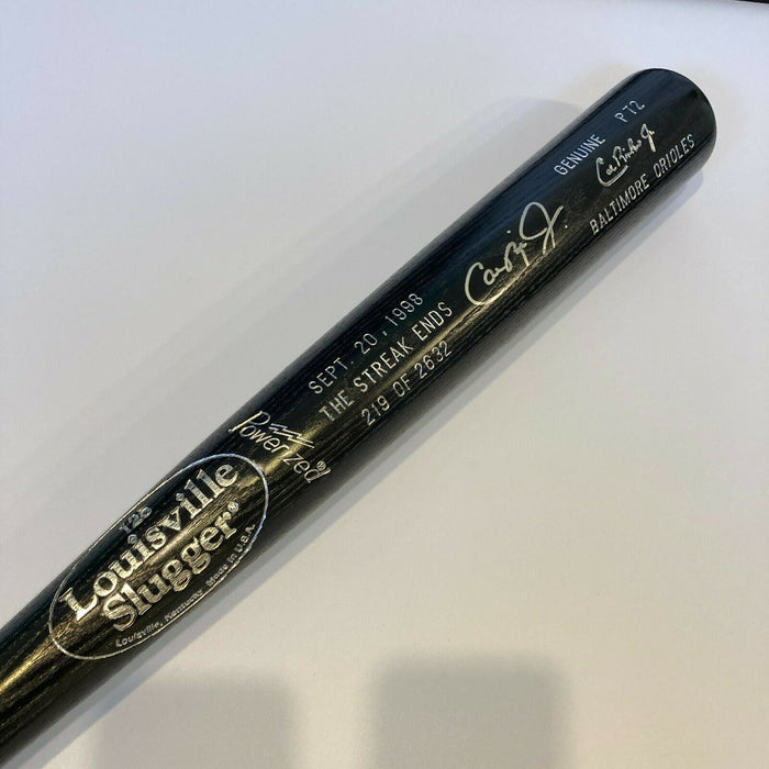 Cal Ripken Jr. The Streak Ends 2632 Games Signed Game Model Baseball Bat JSA