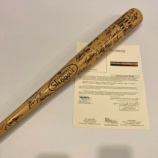 2015 Hall Of Fame Induction Multi Signed Baseball Bat 25 Sigs Sandy Koufax JSA