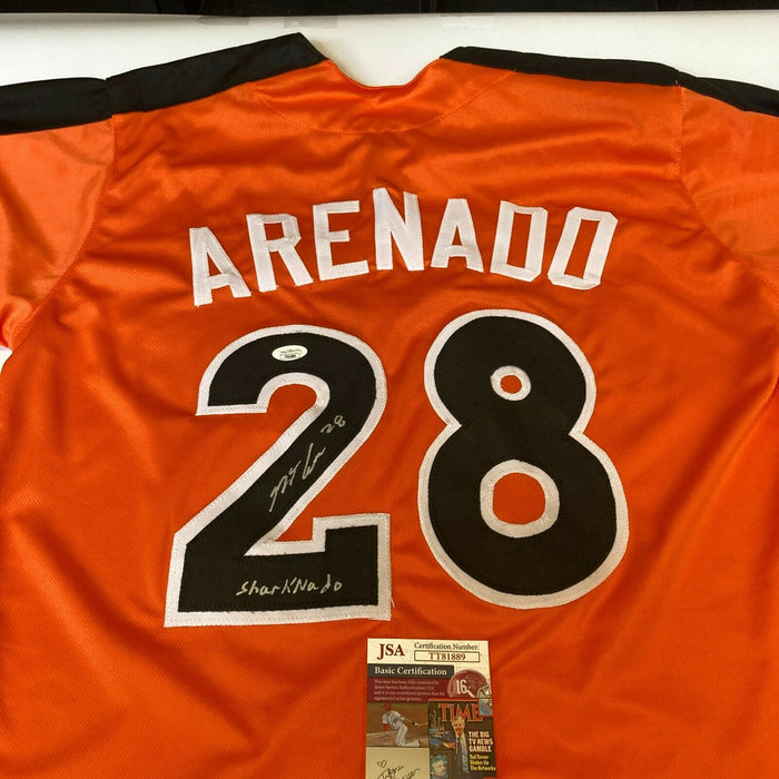 Nolan Arenado "Sharknado" Signed Inscribed All Star Game Jersey JSA COA