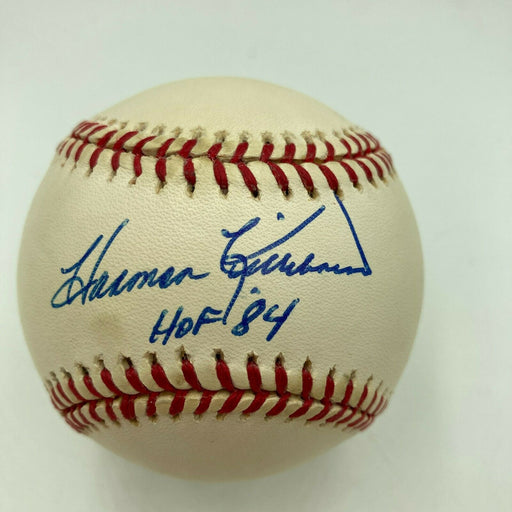 Harmon Killebrew Signed Hall of Fame Logo Baseball Inscribed H.O.F. 84  (JSA COA)