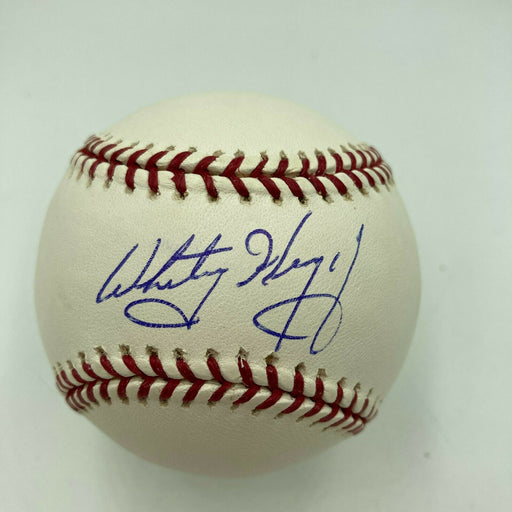 Whitey Herzog Signed Autographed Official Major League Baseball JSA COA