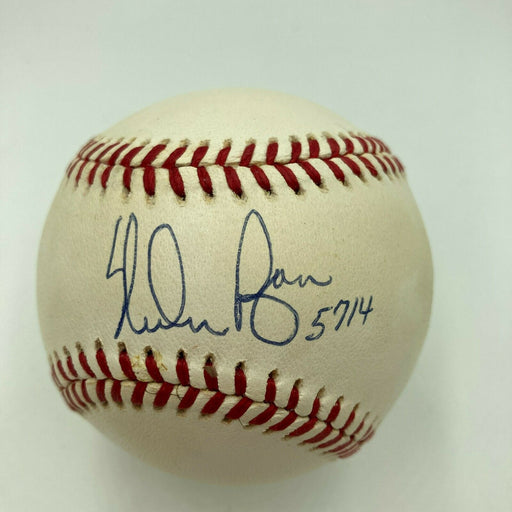 Nolan Ryan 5714 K's Signed Autographed Official Major League Baseball JSA COA