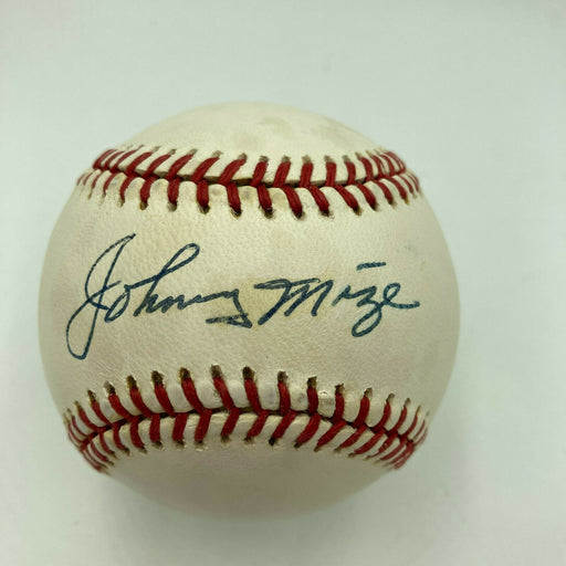 Johnny Mize Signed Autographed Official Major League Baseball JSA COA
