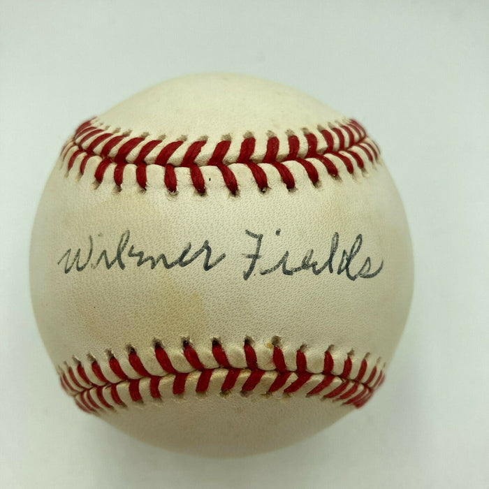 Wilmer Fields Negro League Legend Signed Major League Baseball JSA COA