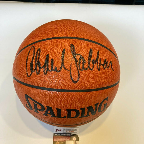 Kareem Abdul Jabbar Signed Spalding Official NBA Game Basketball JSA COA