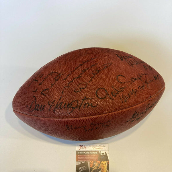 Chicago Bears Legends Signed Wilson NFL Football Gale Sayers Mike Ditka JSA COA