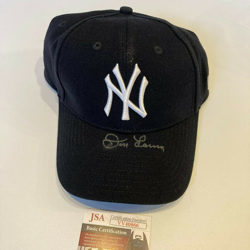 Don Larsen Signed New York Yankees Baseball Hat JSA COA