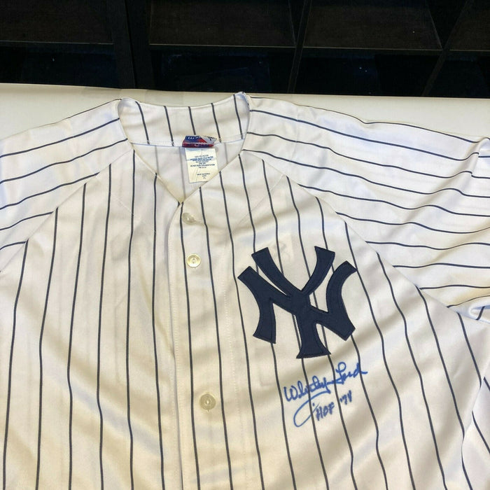 Whitey Ford HOF 1974 Signed Authentic Majestic New York Yankees Jersey JSA COA