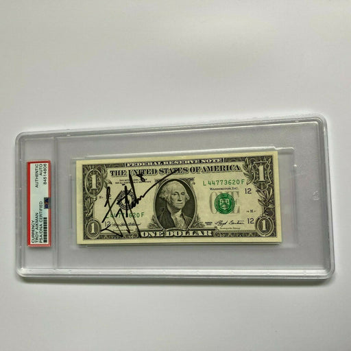 Troy Aikman Signed Autographed $1 One Dollar Bill PSA DNA COA NFL