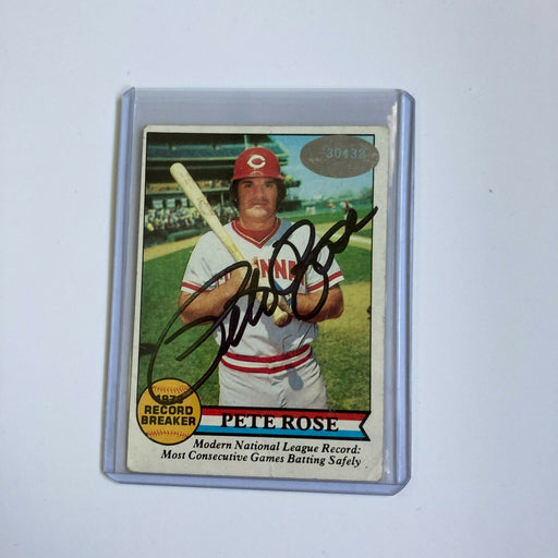 1979 Topps Pete Rose Signed Autographed Baseball Card